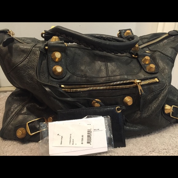 Balenciaga Handbags - Balenciaga Giant Work, Blk, Goldtone Hardware